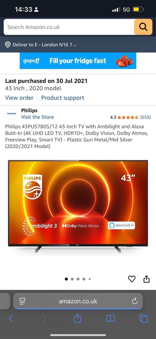 Buy & Sell West Hackney North London - Photos for 43 inch SMART TV with soundbar