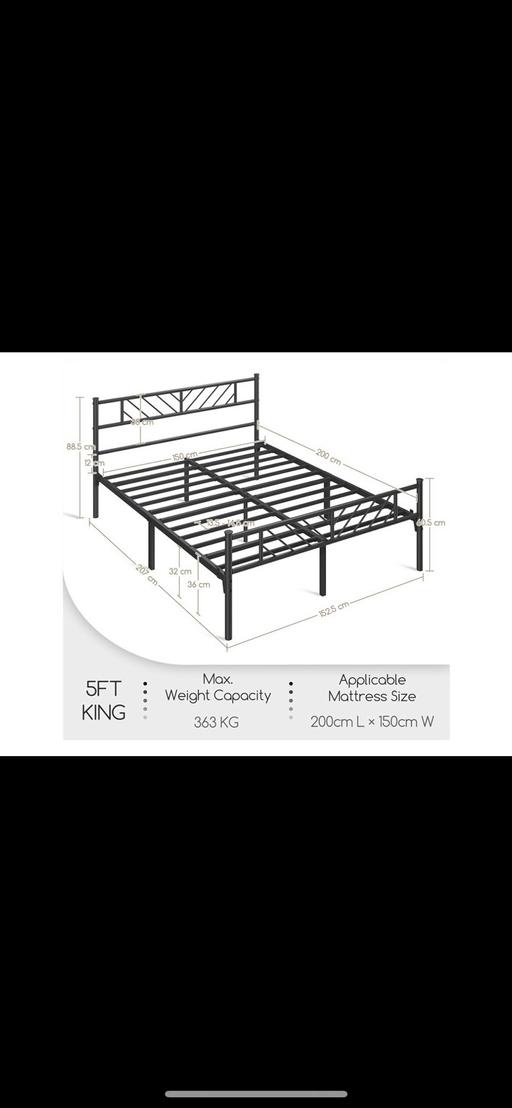 Buy & Sell Harraton Sunderland - Photos for Kingsize metal bed frame