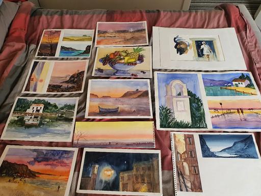 Buy & Sell Tame Valley Industrial Estate Tamworth - Photos for 19 x Artists Vintage Water Colour Paintings