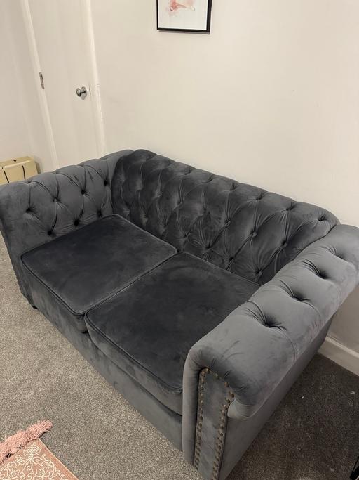 Buy & Sell Bloomsbury Central London - Photos for Chesterfield Velvet Fabric 2 Seater Sofa