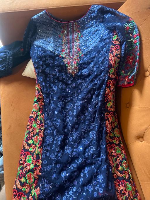 Buy & Sell West Drayton Hillingdon - Photos for Navy Blue Embroidered 2piece Pakistani outfit