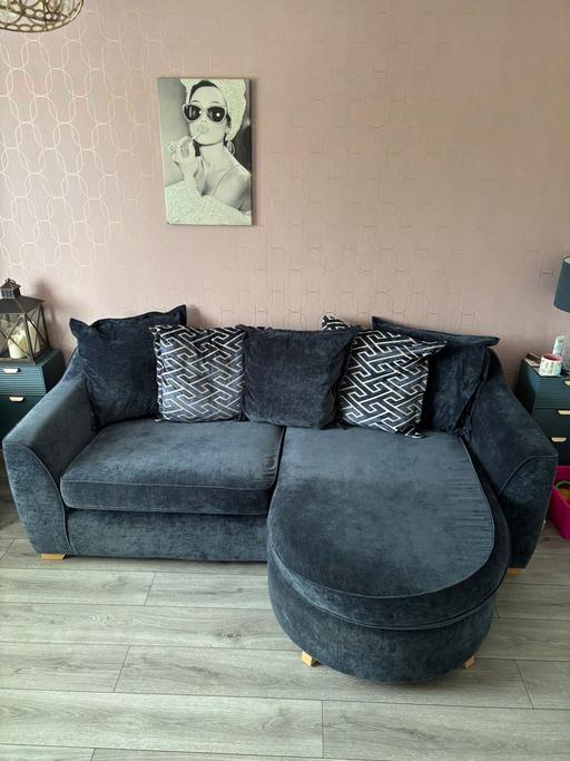 Buy & Sell Halewood Knowsley - Photos for Navy corner sofa