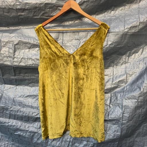 Buy & Sell Amblecote Dudley - Photos for M&S Autograph Gold Velvet Top UK 16 New