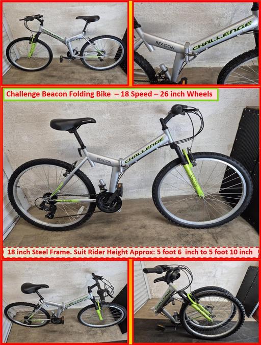 Buy & Sell Oldbury Sandwell - Photos for Challenge Beacon Folding Bike – 26 inch Wheel