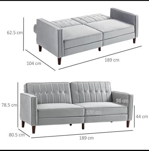 Buy & Sell Potters Bar Hertsmere - Photos for Homcom 3 Seater Sofabed