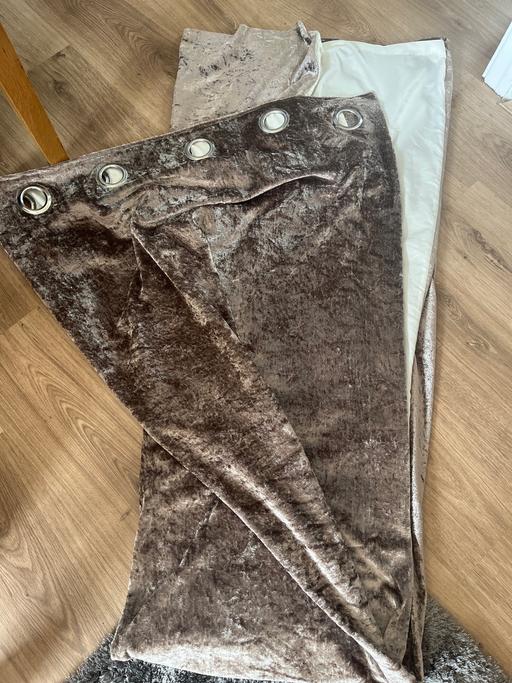 Buy & Sell Conisbrough Doncaster - Photos for Immaculate pair of champagne brown curtains