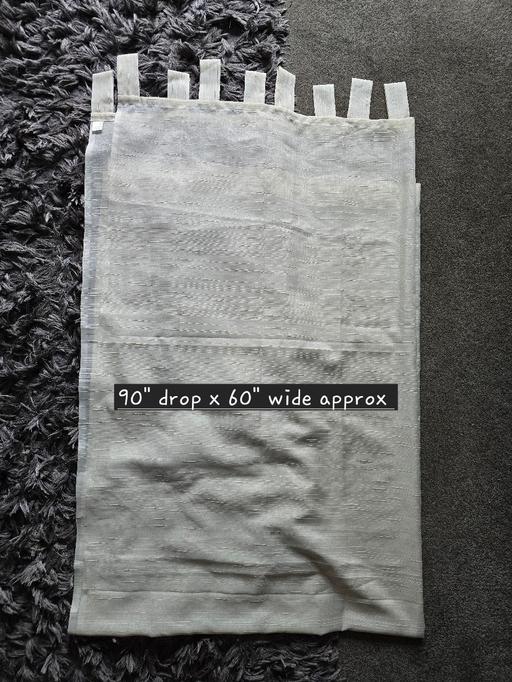 Buy & Sell Oldbury Sandwell - Photos for 1 x Cream voile tabtop curtain