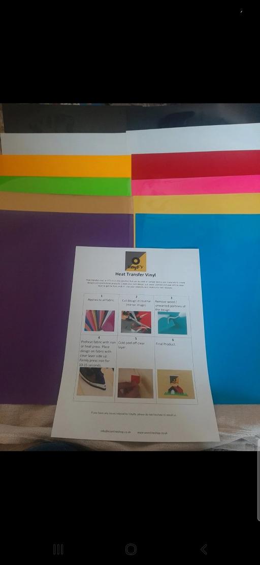 further learning West Bromwich Sandwell - Photos for 24 sheets multicoloured HTV Vinyl