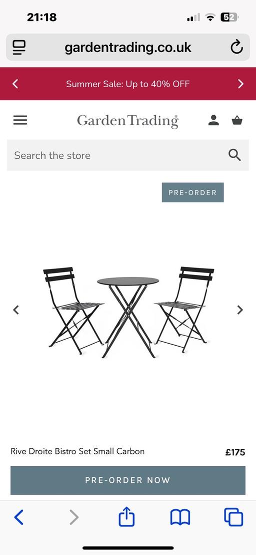Buy & Sell Brondesbury North West London - Photos for Garden set table and chairs