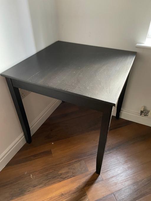 Buy & Sell Heath Park Havering - Photos for IKEA LERHAMN black wooden table