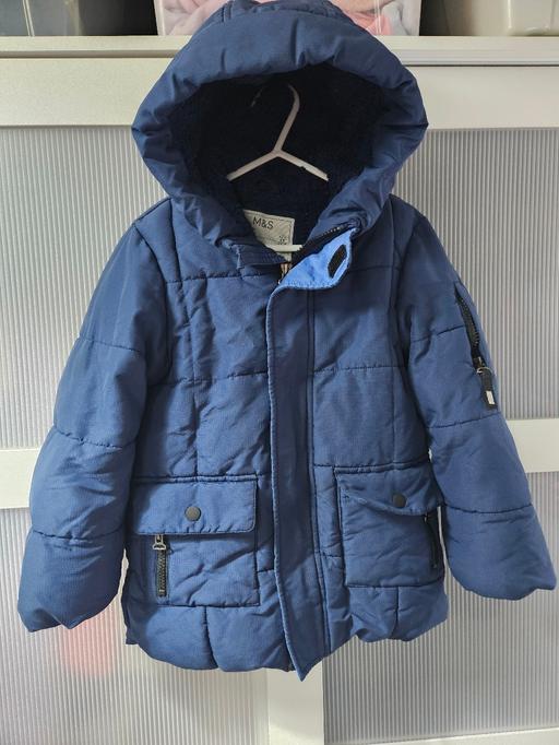Buy & Sell Silverstone West Northamptonshire - Photos for Age 4-5 M&S blue winter coat