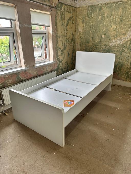 Buy & Sell Atherton Wigan - Photos for IKEA white wooden single bed frame