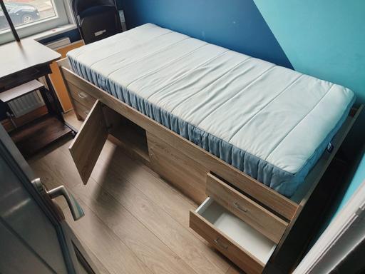 Buy & Sell Beeston Leeds - Photos for single bed frame with storage + mattress