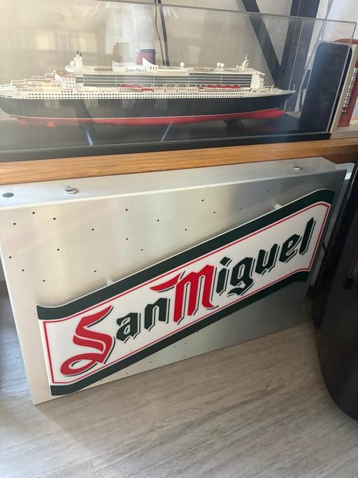 Buy & Sell Halesowen Dudley - Photos for Modern light up SanMiguel pub/ man cave sign