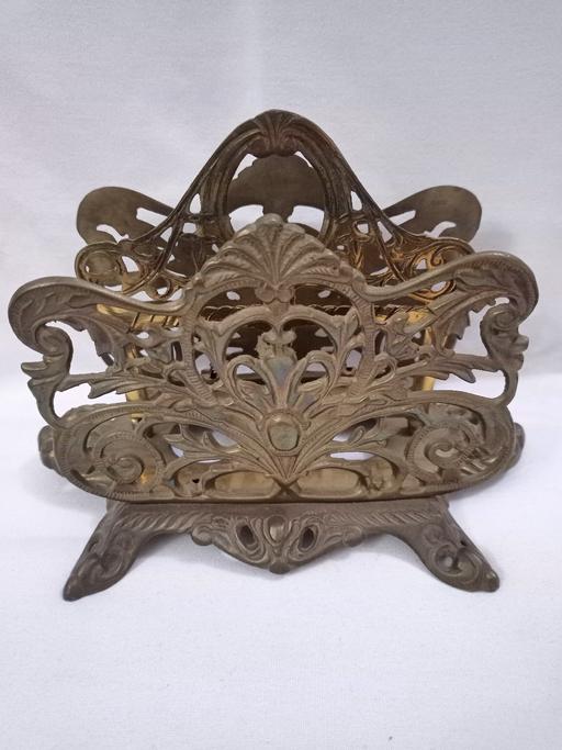 Buy & Sell Hall Green Birmingham - Photos for ANTIQUE ORNATE BRASS ART NOUVEAU LETTER RACK.