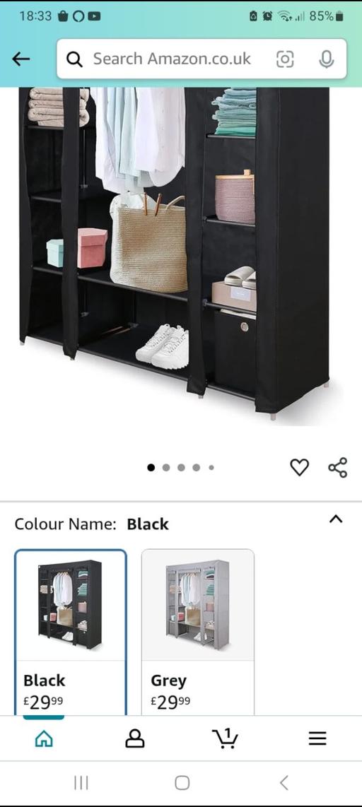 Buy & Sell Eccleston Saint Helens - Photos for triple canvas wardrobe Black or Grey £15 each