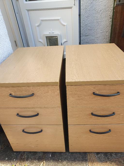 Buy & Sell Mill Hill North West London - Photos for 2 x Solid wooden 3 drawers cabinets