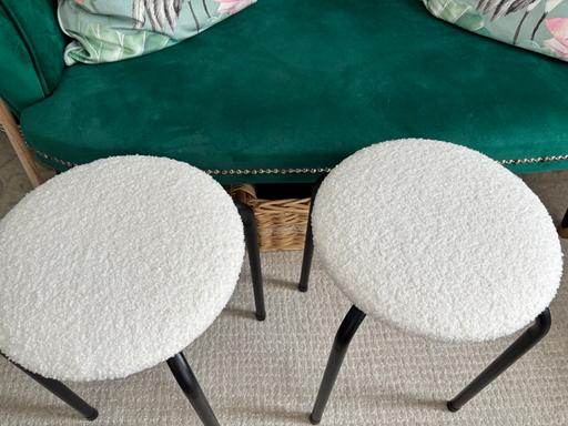 Buy & Sell Bartley Green Birmingham - Photos for Pair of Boucle stools