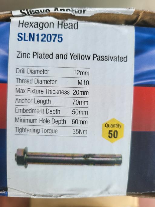 Buy & Sell Rednal Birmingham - Photos for Floor Bolt / Sleeve anchor
