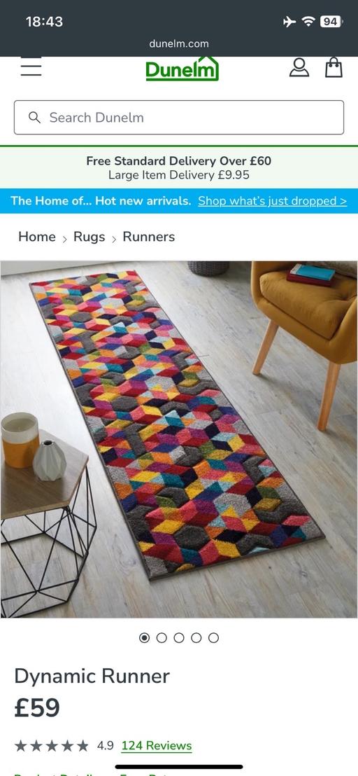 Buy & Sell Birmingham Birmingham - Photos for Dunelm geometric rug