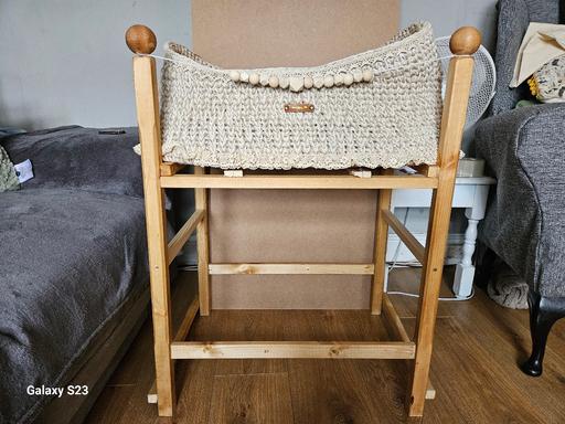 Buy & Sell Bloxwich Walsall - Photos for hand made crocheted moses basket and stand