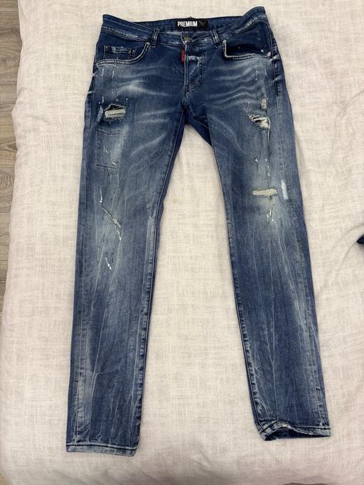 Buy & Sell Motspur Park South West London - Photos for Distressed Denim Jeans - Men’s 33W - Heavy We