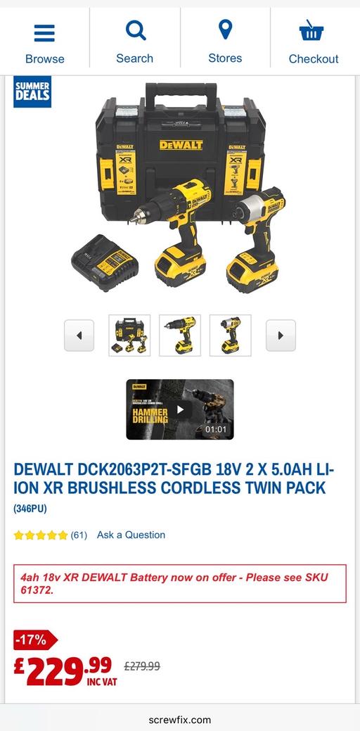Buy & Sell Stechford Birmingham - Photos for DEWALT TWIN PACK DRILL SET