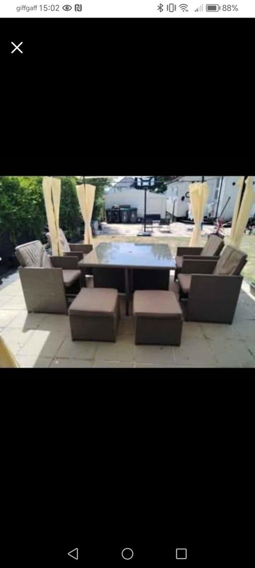 Buy & Sell Coulsdon North Croydon - Photos for Lovely 8 piece rattan garden dinning table