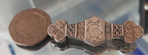 Buy & Sell Thatto Heath Saint Helens - Photos for Antique silver engraved Victorian brooch