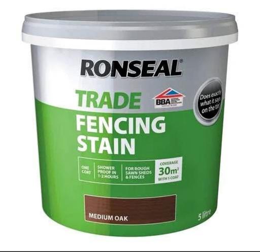 Buy & Sell Ribbleton Preston - Photos for Ronseal Trade Fencing Stain Medium Oak