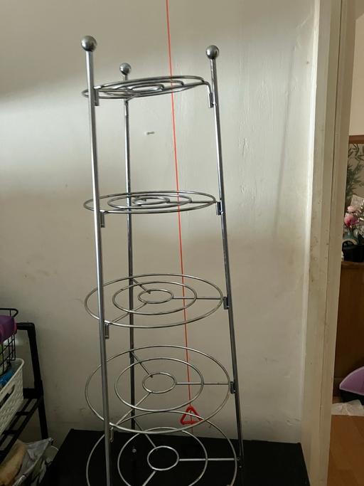 Buy & Sell South Hackney East London - Photos for 5 Tier Chrome Pan Stand
