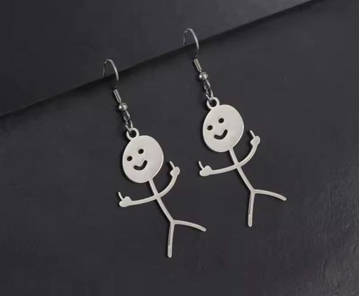 Buy & Sell Kendal Westmorland and Furness - Photos for Cheeky Stick Man Earrings Unique and Funny