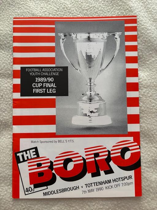Buy & Sell Donnington Telford and Wrekin - Photos for Middlesbrough v Tottenham programme 1990