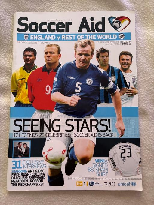Buy & Sell Muxton Telford and Wrekin - Photos for Soccer Aid official programme 2008