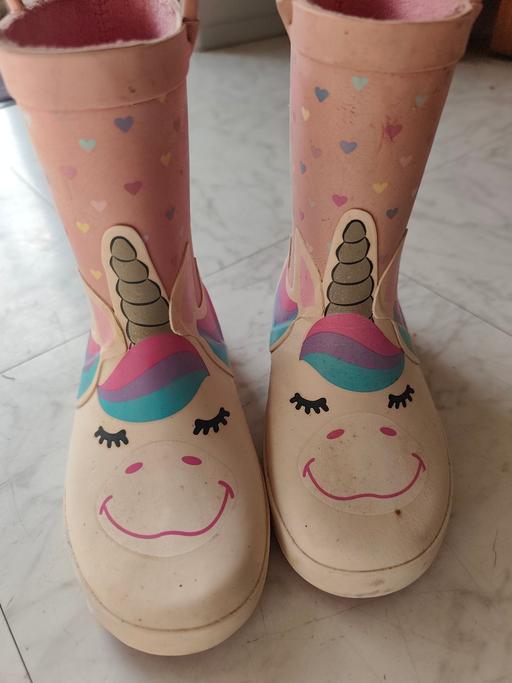 Buy & Sell Plasterfield Eilean Siar - Photos for Kids girls mid pink unicorn wellies UK12