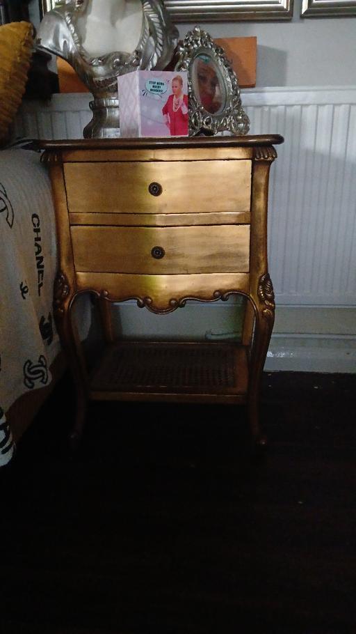 Buy & Sell Kettering Business Park North Northamptonshire - Photos for gold leaf bedside cabinets 2 available