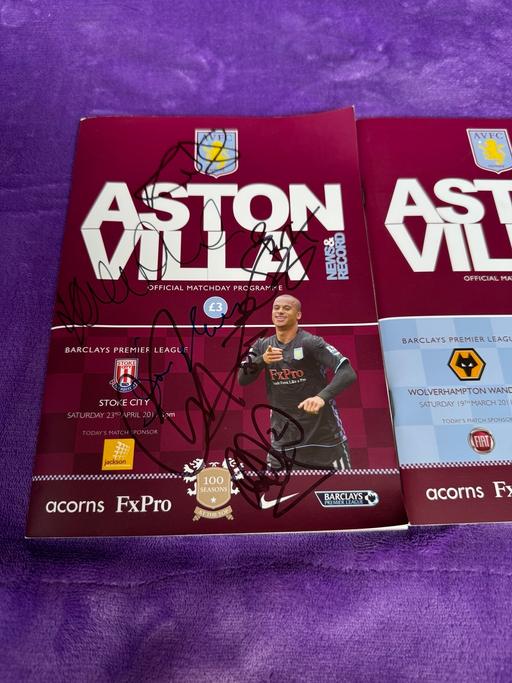Buy & Sell Heath Hayes Cannock Chase - Photos for Aston Villa Signed Programme