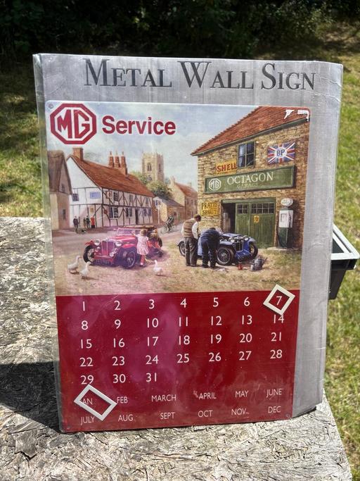 Buy & Sell Earlsheaton Kirklees - Photos for MG Metal Wall Sign Calendar
