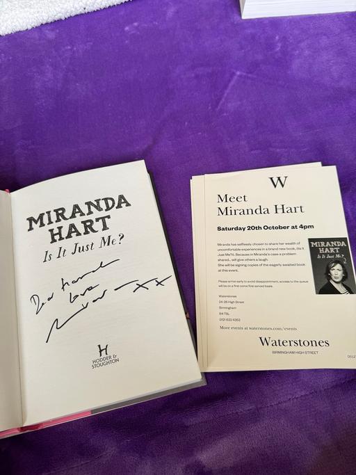 Buy & Sell Heath Hayes Cannock Chase - Photos for Miranda Hart Signed Dedicated Book