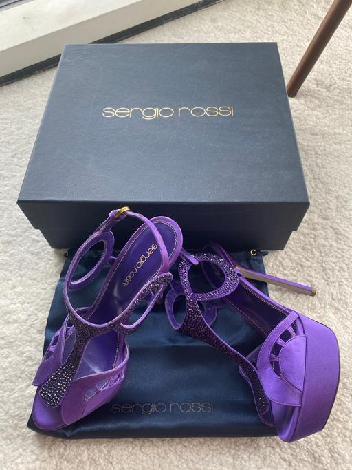 Buy & Sell Fairlands Guildford - Photos for Sergio Rossi Satin Crystal Embellished EU36