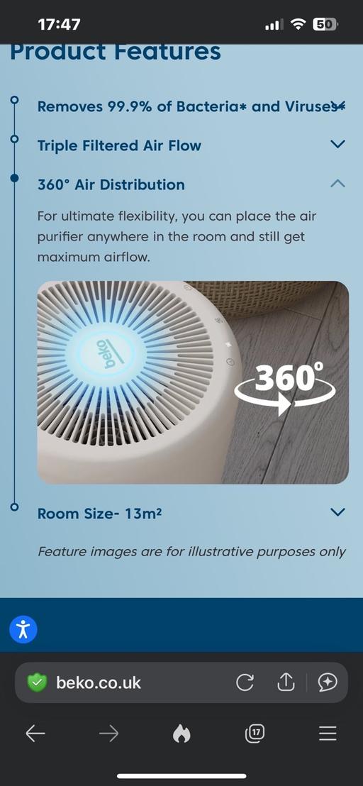 Buy & Sell Crewe Cheshire East - Photos for A pair of Beko air purifiers
