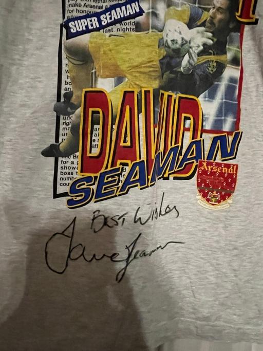 Buy & Sell South Hornchurch East London - Photos for Signed David seamen top arsenal