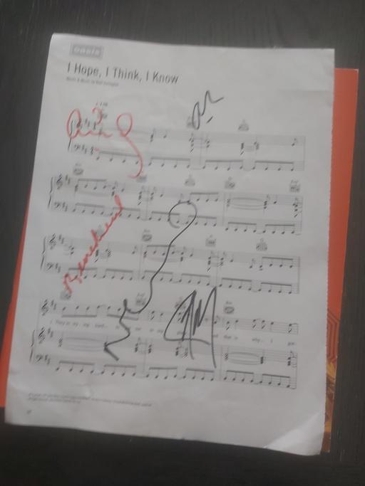Buy & Sell Merry Hill Wolverhampton - Photos for oasis i hope i think i know Songsheet signed