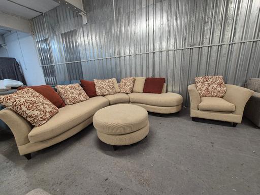Buy & Sell Cheslyn Hay South Staffordshire - Photos for DFS Curve Corner Sofa, Armchair + Footstool