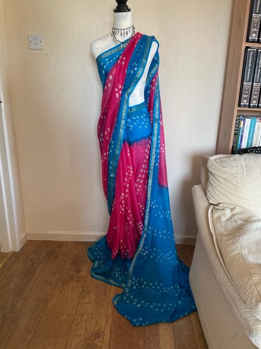 Buy & Sell Harborne Birmingham - Photos for Silk blue and pink saree