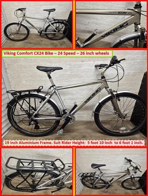 Buy & Sell Oldbury Sandwell - Photos for Viking Comfort CX24 Bike - 26 inch wheels.