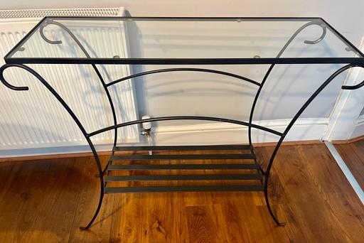 Buy & Sell Sandfield Park Liverpool - Photos for Metal console table with glass top