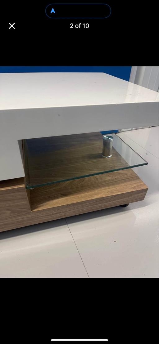 Buy & Sell Horn Park South East London - Photos for Goldfan coffee table wooden rotating 360°