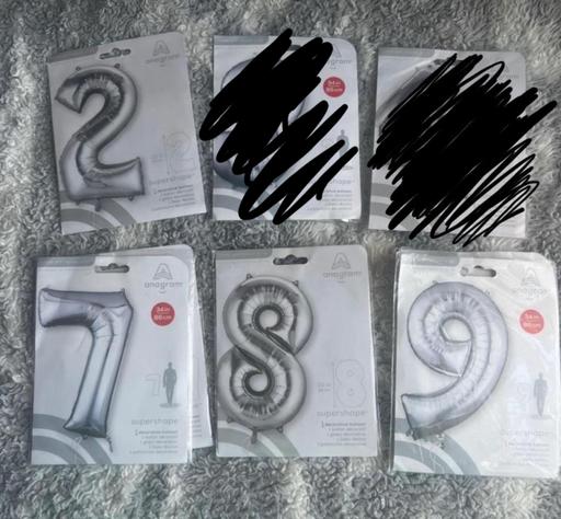 Classes Middlemore Industrial Estate Birmingham - Photos for Number Foil Sliver Balloon x 1