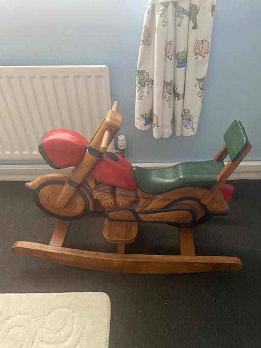 Buy & Sell Spennymoor County Durham - Photos for Wood carved child’s motor bike rocker